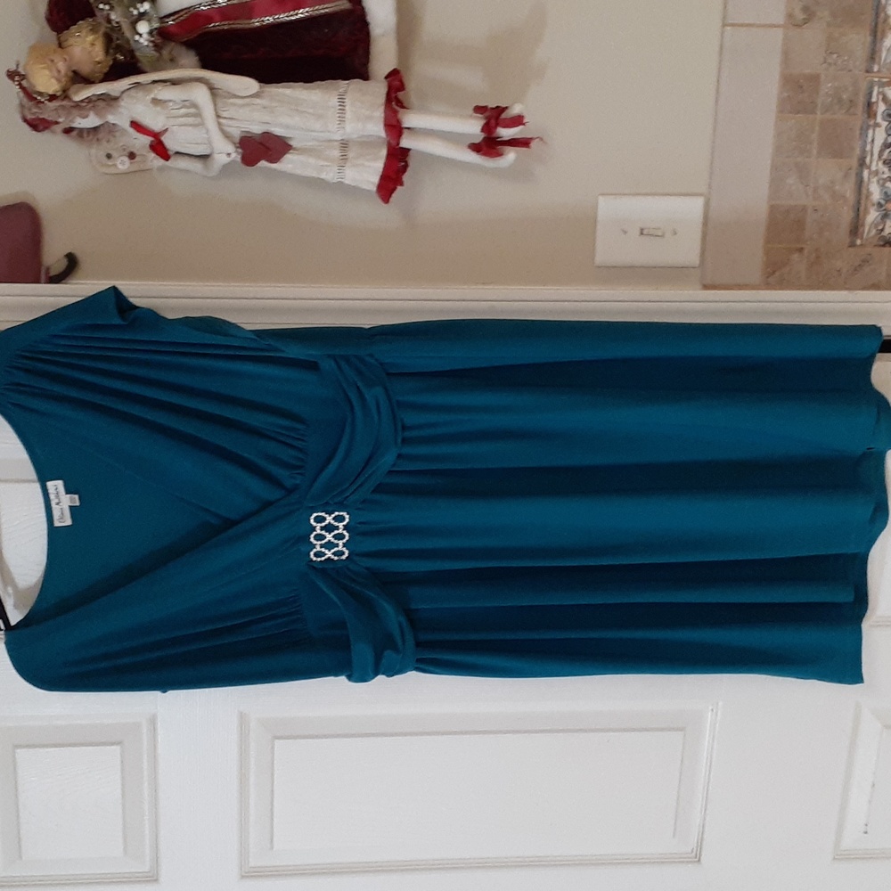 Dark teal dress